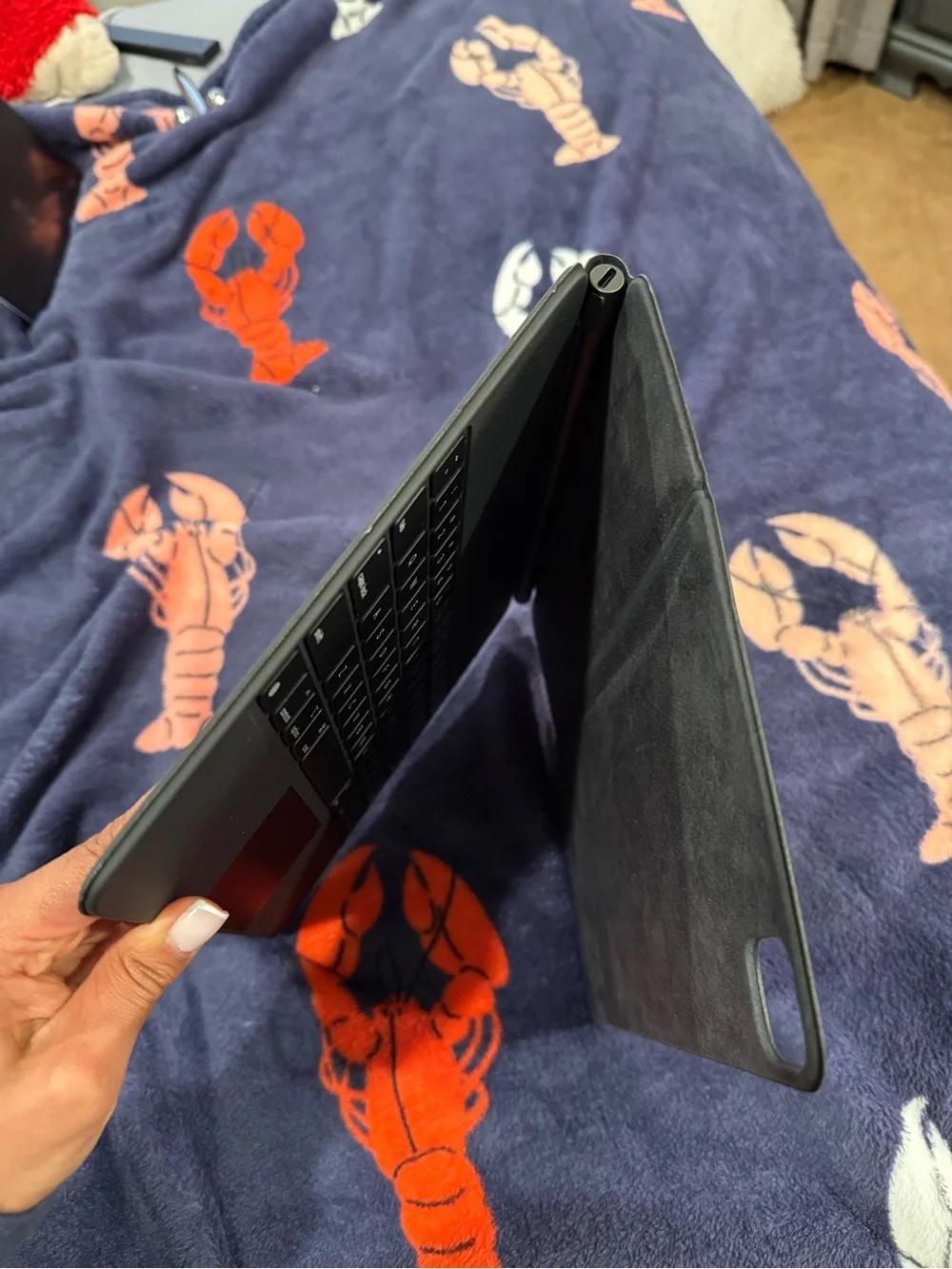 Apple 12.9 Black Smart Folio Case for iPad (Matte Black)